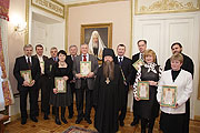 Участники проекта возращения исторической звонницы Данилова монастыря награждены Патриаршими грамотами